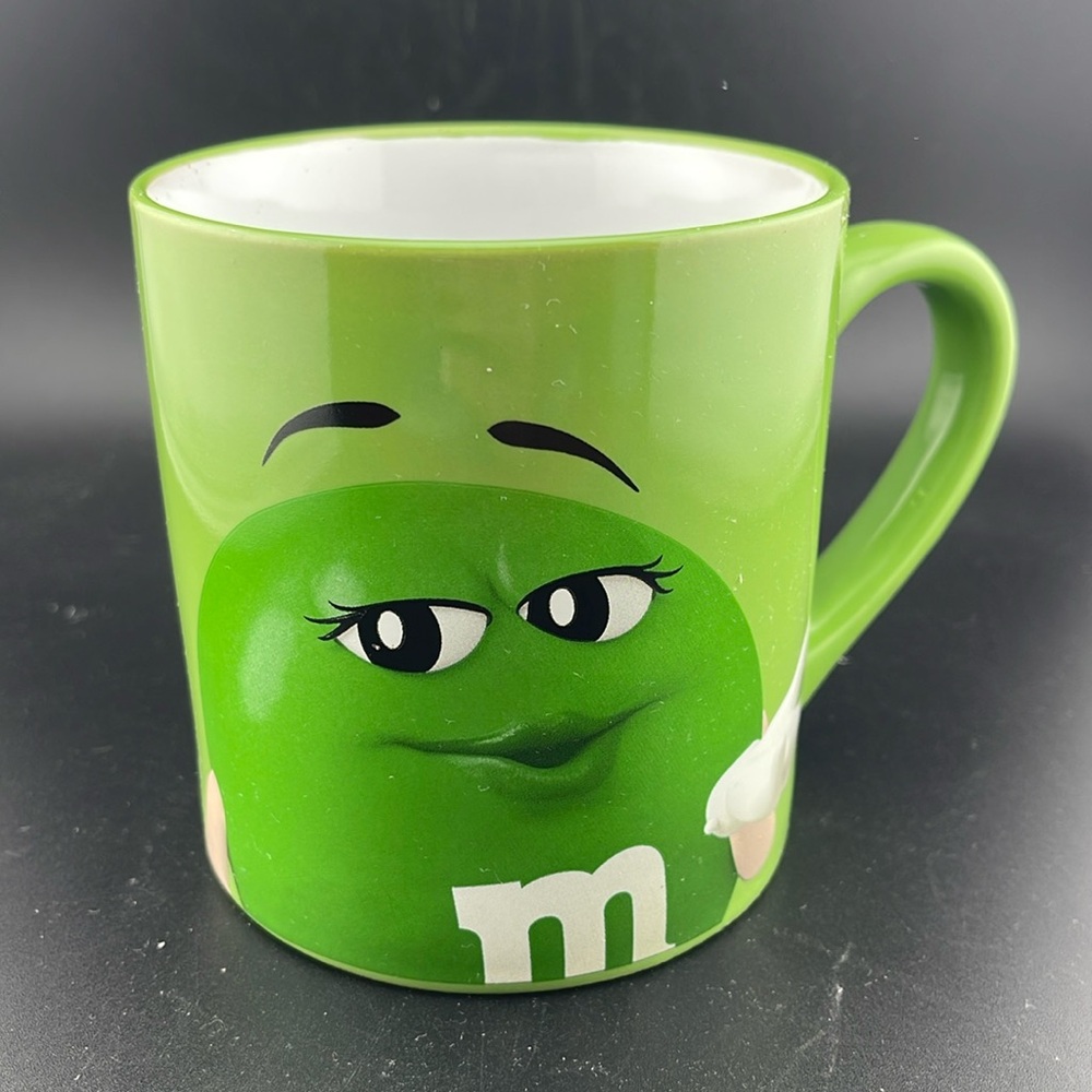 M&M'S FEMALE MS. GREEN I MELT FOR NO ONE LARGE COFFEE MUG CUP 2019 EDITION